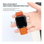 Λουράκι Devia Sport5 Nylon Woven Apple Watch (38/ 40/ 41mm) Deluxe Πορτοκαλί | Shopin.gr