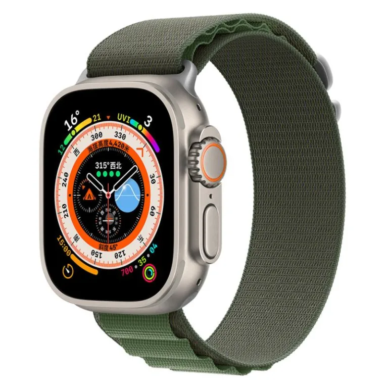 Λουράκι Devia Sport5 Nylon Woven Apple Watch (38/ 40/ 41mm) Deluxe Χακί | Shopin.gr