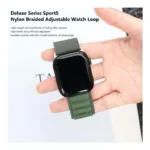 Λουράκι Devia Sport5 Nylon Woven Apple Watch (42/ 44/ 45/ 49mm) Deluxe Χακί | Shopin.gr
