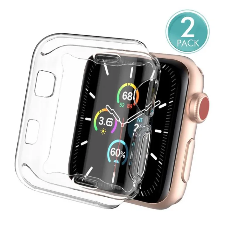 Θήκη TPU Ahastyle WA05 Premium Apple Watch 1/ 2/ 3 38mm Διάφανο (2 τεμ.) | Shopin.gr
