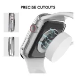 Θήκη PC με Tempered Glass Ahastyle WG65 Premium Apple Watch Ultra 1/ 2/ 3 49mm Μαύρο-Διάφανο (2 τεμ.) | Shopin.gr