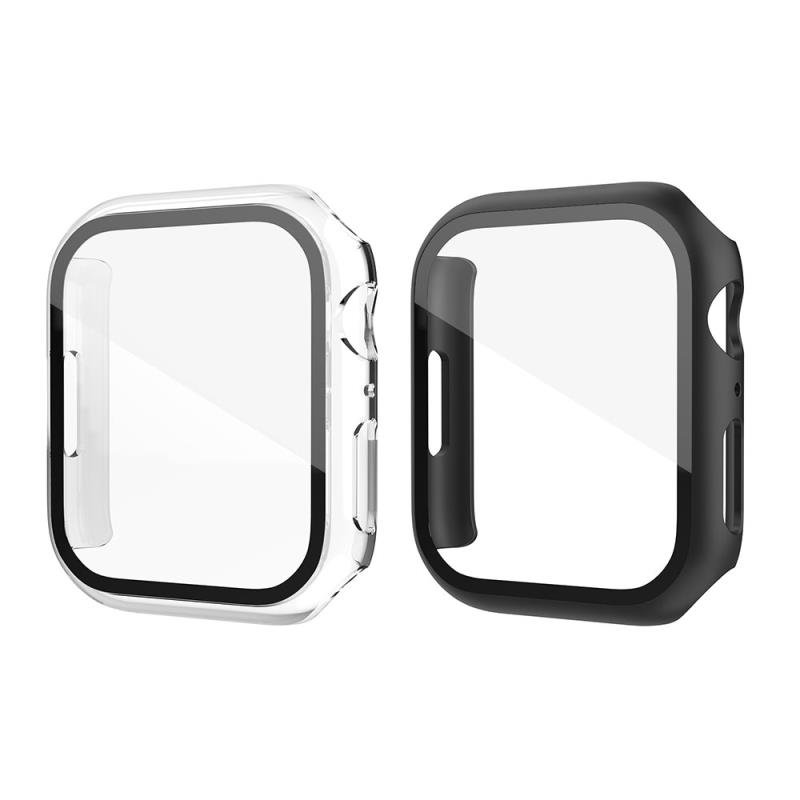 Θήκη PC με Tempered Glass Ahastyle WG65 Premium Apple Watch Ultra 49mm Μαύρο-Διάφανο (2 τεμ.) | Shopin.gr