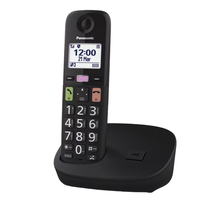 Ασύρματο Τηλέφωνο Panasonic KX-TGU110 Μαύρο | Shopin.gr