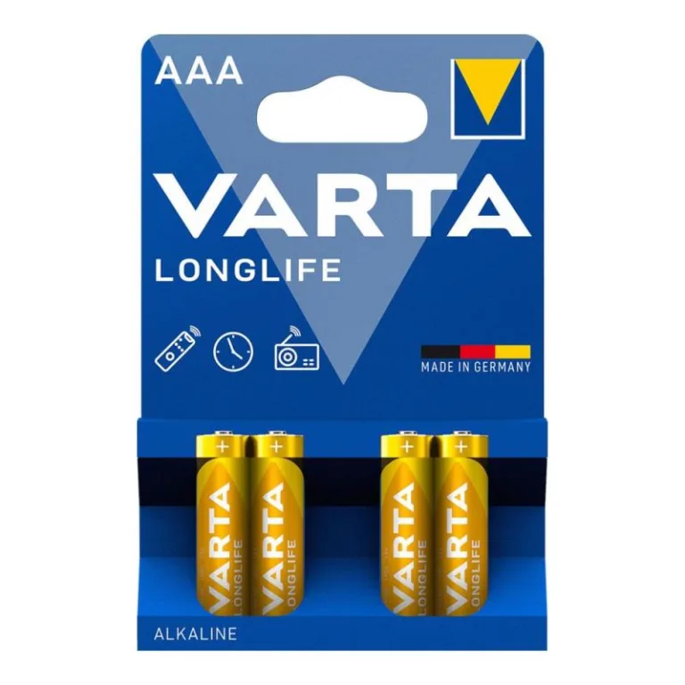 Μπαταρία Alkaline Varta Longlife AAA LR03 (4 τεμ.) | Shopin.gr
