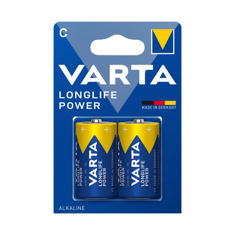 Μπαταρία Alkaline Varta Longlife Power C LR14 (2 τεμ.) | Shopin.gr