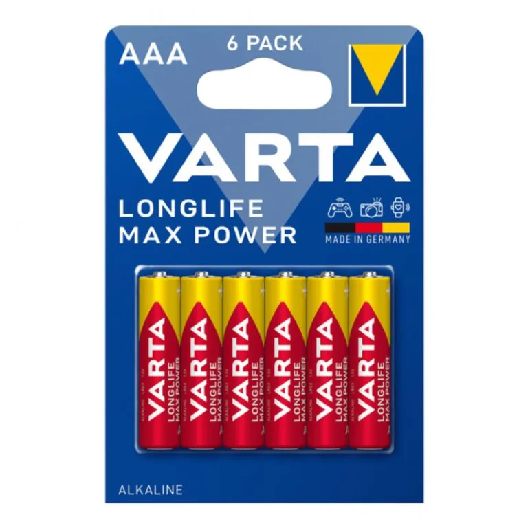 Μπαταρία Alkaline Varta Longlife Max Power AAA LR03 (6 τεμ) | Shopin.gr