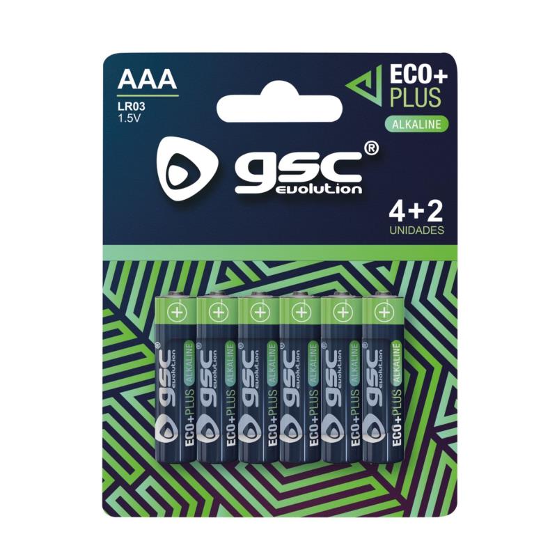 Μπαταρία GSC Alkaline EcoPlus AAA LR03 (6 τεμ.) | Shopin.gr
