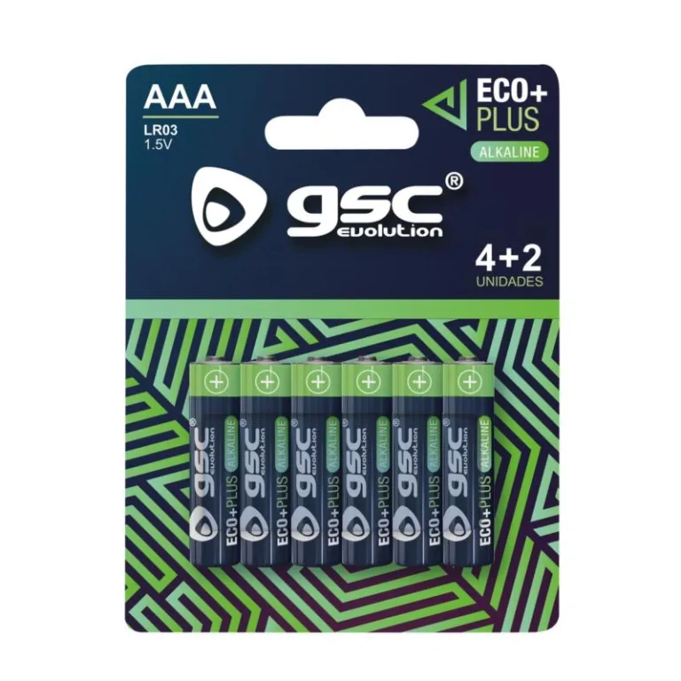 Μπαταρία GSC Alkaline EcoPlus AAA LR03 (6 τεμ.) | Shopin.gr
