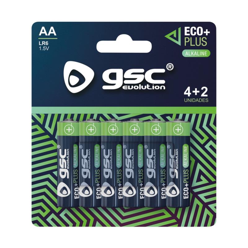 Μπαταρία GSC Alkaline EcoPlus AA LR06 (6 τεμ.) | Shopin.gr