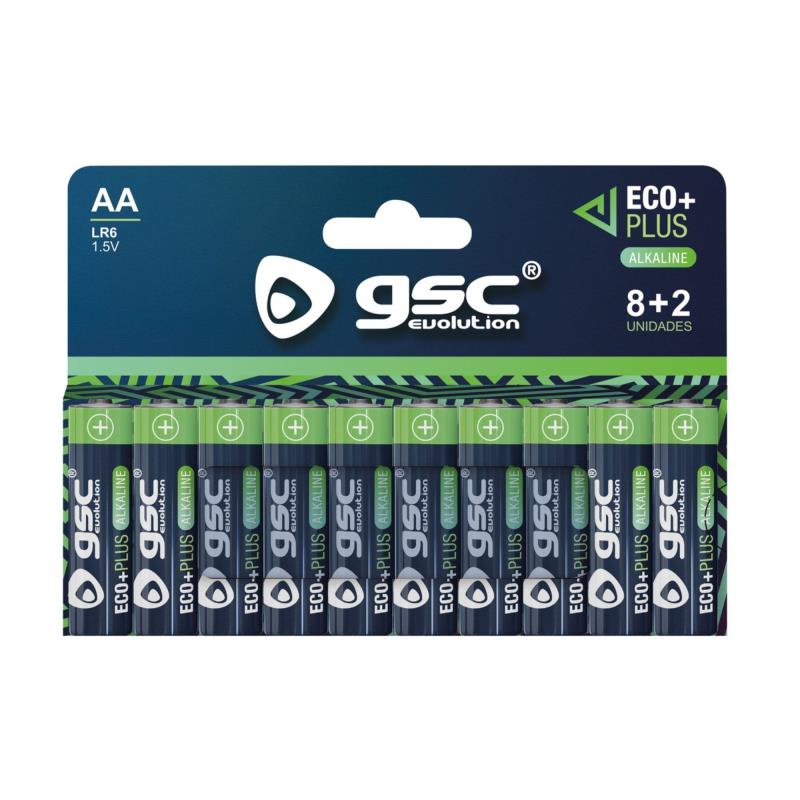 Μπαταρία GSC Alkaline EcoPlus AA LR06 (10 τεμ.) | Shopin.gr
