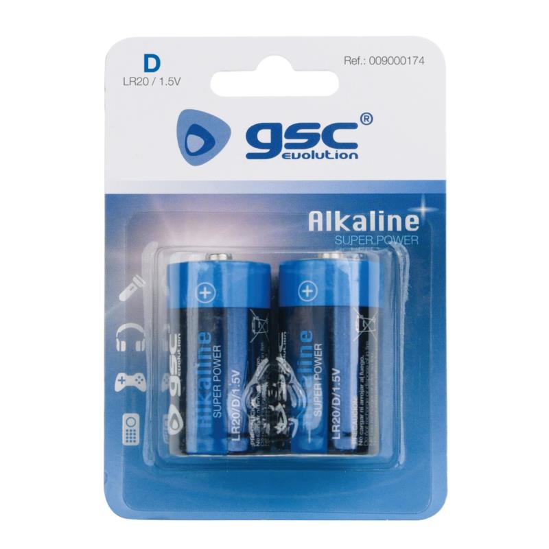 Μπαταρία GSC Alkaline Super Power D LR20 (2 τεμ.) | Shopin.gr