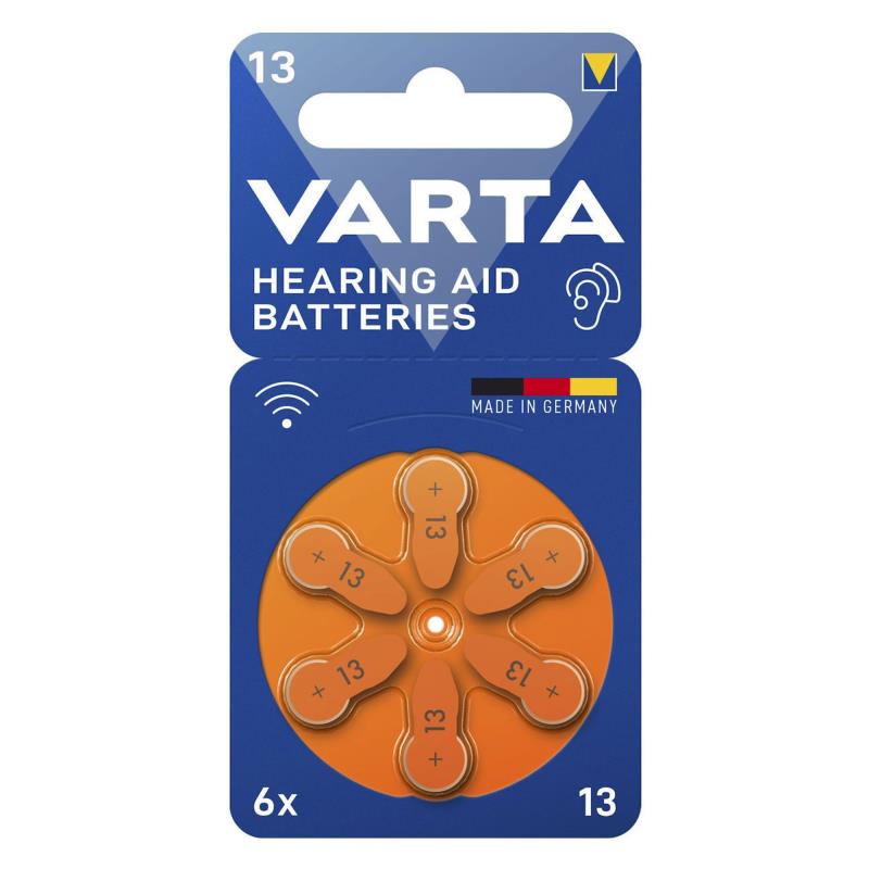 Μπαταρία Ακουστικών Βαρηκοΐας Varta 13 (6 τεμ.) | Shopin.gr