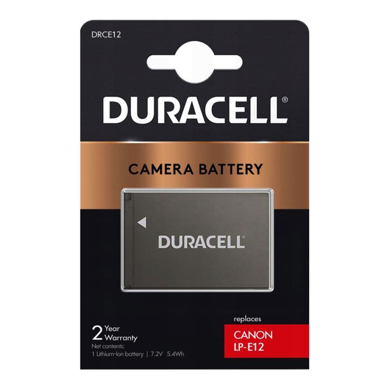 Μπαταρία Κάμερας Duracell DRCE12 για Canon LP-E12 7.2V 750 mAh (1 τεμ) | Shopin.gr