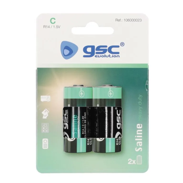 Μπαταρία GSC Saline Heavy Duty C R14 (2 τεμ.) | Shopin.gr