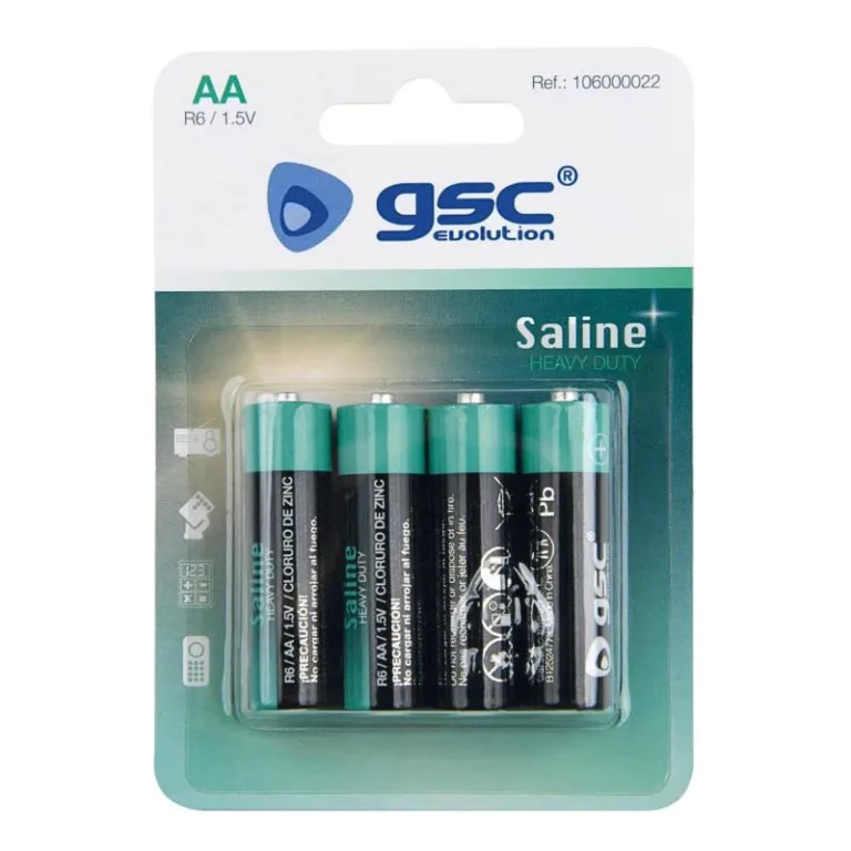 Μπαταρία GSC Saline Heavy Duty AA R6 (4 τεμ.) | Shopin.gr