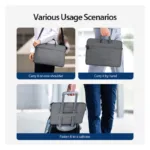 Θήκη Laptop Ώμου Dux Ducis LBJB για Laptop/ Macbook/ Notebook/ Tablet 15.5"-16.0" Σκούρο Γκρι | Shopin.gr