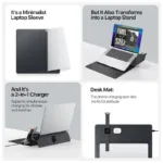 Θήκη Ασύρματης Φόρτισης Dux Ducis AirQ 3 σε 1 για Laptop/ Macbook/ Notebook/ Tablet 15.0"-16.0" Μαύρο | Shopin.gr