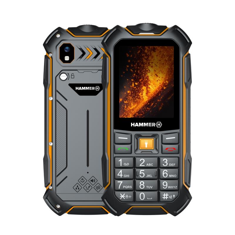 Κινητό Τηλέφωνο Hammer Boost 2 LTE (Dual SIM) Μαύρο | Shopin.gr
