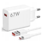 Φορτιστής Ταξιδίου Ταχείας Φόρτισης Xiaomi με Έξοδο USB A 67W & Καλώδιο USB C 1m Λευκό | Shopin.gr