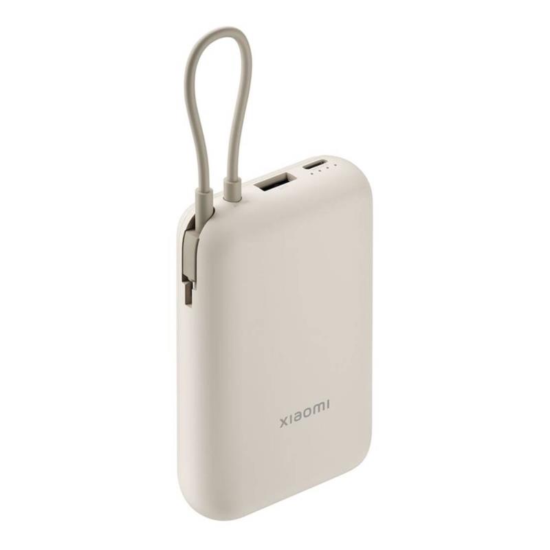 Φορτιστής Ανάγκης Ταχείας Φόρτισης Xiaomi BHR9072GL 22.5W 10000mAh με Ενσωματωμένο Καλώδιο Μπεζ | Shopin.gr