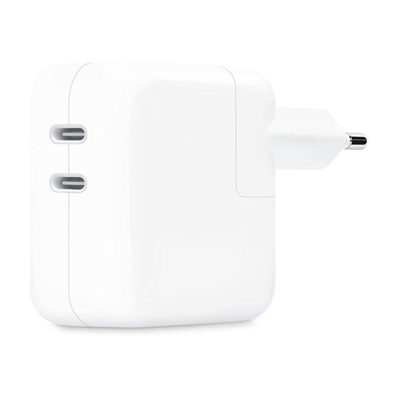 Φορτιστής Ταξιδίου με Διπλή Έξοδο USB C Apple MNWP3 35W | Shopin.gr