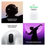 Ακουστικό Bluetooth Apple MXP93 AirPods 4 με ANC Λευκό | Shopin.gr