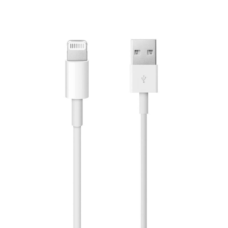 Kαλώδιο Apple MQUE2 USB A σε Lightning 1m Λευκό (Ασυσκευαστό) | Shopin.gr