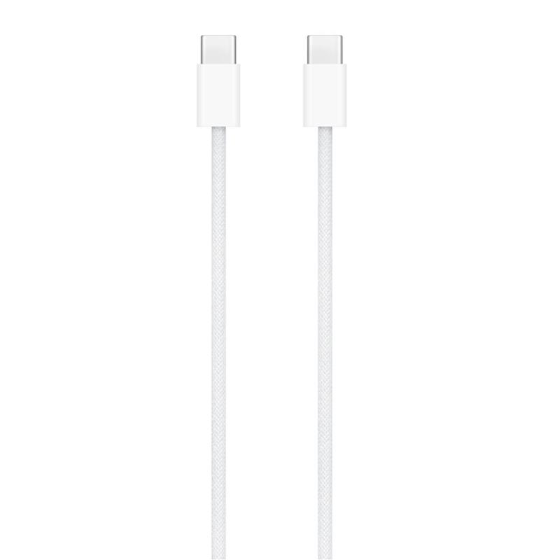 Kαλώδιο Apple Braided MW493 USB C σε USB C 60W 1m Λευκό (Ασυσκευαστό) | Shopin.gr
