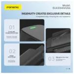 Φορτιστής Ταξιδίου Ταχείας Φόρτισης Foneng EU65 με Έξοδο USB C PD 20W 3A & Καλώδιο USB C σε USB C 1m Λευκό | Shopin.gr