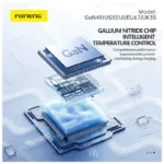 Φορτιστής Ταξιδίου Ταχείας Φόρτισης Foneng EU67 με Διπλή Έξοδο USB A & USB C 45W GaN & Καλώδιο USB C σε USB C Λευκό | Shopin.gr