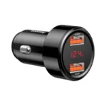 Φορτιστής Αυτοκινήτου Ταχείας Φόρτισης Baseus Magic με Διπλή Έξοδο 2xUSB A QC 3.0 45W Μαύρο | Shopin.gr