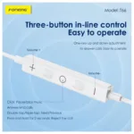 Hands Free Stereo Foneng T66 3.5mm Λευκό | Shopin.gr