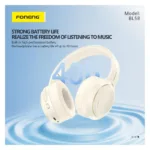 Ασύρματα Ακουστικά Κεφαλής Foneng BL58 Μπεζ | Shopin.gr