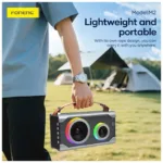 Φορητό Ηχείο Bluetooth Foneng M2 Colorful BT 5.1 5000mAh 15W Γκρι | Shopin.gr