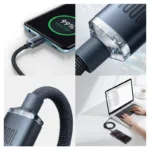 Καλώδιο Σύνδεσης USB 2.0 Baseus Crystal Shine USB C σε USB C PD 100W 5A 2m Μαύρο | Shopin.gr