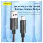 Καλώδιο Σύνδεσης USB 2.0 Foneng XS07 USB A σε USB C 15W 3Α 1.2m Λευκό | Shopin.gr