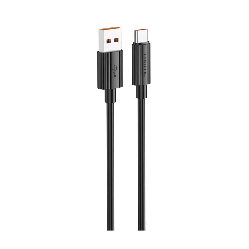 Καλώδιο Σύνδεσης USB 2.0 Foneng XS07 USB A σε USB C 15W 3Α 1.2m Μαύρο | Shopin.gr