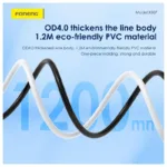 Καλώδιο Σύνδεσης USB 2.0 Foneng XS07 USB C σε USB C 60W 1.2m Λευκό | Shopin.gr