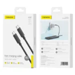Καλώδιο Σύνδεσης USB 2.0 Foneng XS07 USB C σε USB C 60W 1.2m Μαύρο | Shopin.gr