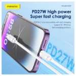 Καλώδιο Σύνδεσης USB 2.0 Foneng XS07 USB C σε Lightning PD 27W 1.2m Λευκό | Shopin.gr