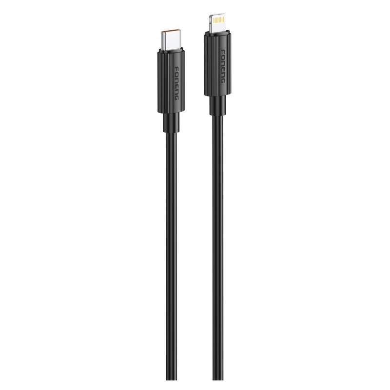 Καλώδιο Σύνδεσης USB 2.0 Foneng XS07 USB C σε Lightning PD 27W 1.2m Μαύρο | Shopin.gr
