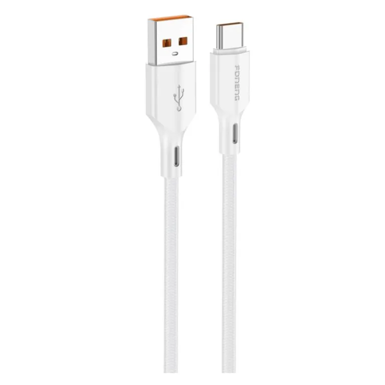 Καλώδιο Σύνδεσης USB 2.0 Foneng XS11 Braided USB A σε USB C 18W 1m Λευκό | Shopin.gr
