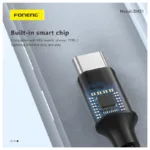 Καλώδιο Ήχου Foneng BM31 Metal Lightning σε 3.5mm 1m Μαύρο | Shopin.gr