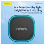 Universal Βάση Στήριξης Αεραγωγού Αυτοκινήτου Μαγνητική Foneng CP128 με Ασύρματη Φόρτιση & Φωτισμό 15W Μαύρο | Shopin.gr