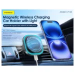 Universal Βάση Στήριξης Αεραγωγού Αυτοκινήτου Μαγνητική Foneng CP128 με Ασύρματη Φόρτιση & Φωτισμό 15W Μαύρο | Shopin.gr