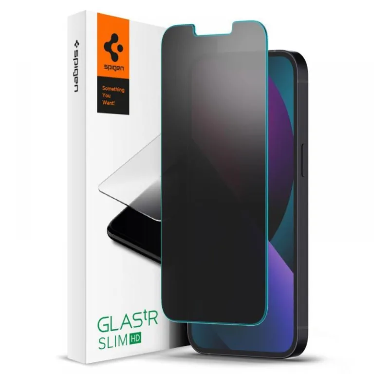 Tempered Glass Full Face Privacy Spigen Glas.tR Slim HD Apple iPhone 13/ 13 Pro/ 14/ 16e (1 τεμ.) | Shopin.gr
