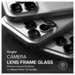 Tempered Glass Ringke Lens Frame για Τζαμάκι Κάμερας Apple iPhone 16 Pro/ 16 Pro Max/ 17 Pro/ 17 Pro Max Μαύρο (2 τεμ.) | Shopin.gr