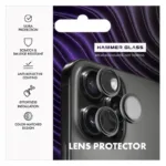Tempered Glass Full Face Hammer Glass για Τζαμάκι Κάμερας Apple iPhone 15 Pro/ 15 Pro Max Μαύρο | Shopin.gr
