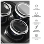 Tempered Glass Full Face Hammer Glass για Τζαμάκι Κάμερας Apple iPhone 16 Pro/ 16 Pro Max Ασημί | Shopin.gr