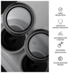 Tempered Glass Full Face Hammer Glass για Τζαμάκι Κάμερας Apple iPhone 16/ 16 Plus Ασημί | Shopin.gr